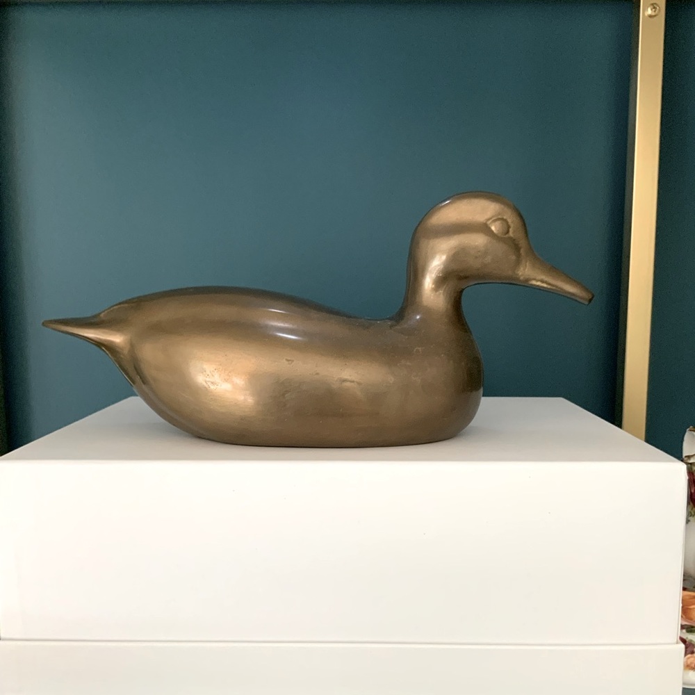 Vintage Brass Duck